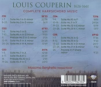 Massimo Berghella, Louis Couperin - Complete Harpsichord