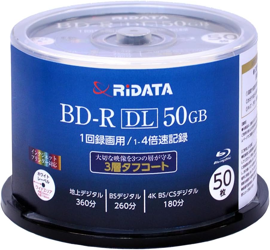 Amazon.co.jp: 【MID:MEI-T02-001 記録面Panasonic品質】RiDATA(ライ  