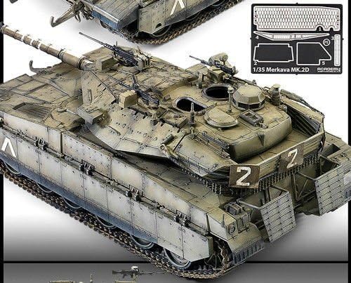 Brand new ACADEMY 1/35scale model kit Merkava Mk.IID 13286 image 5