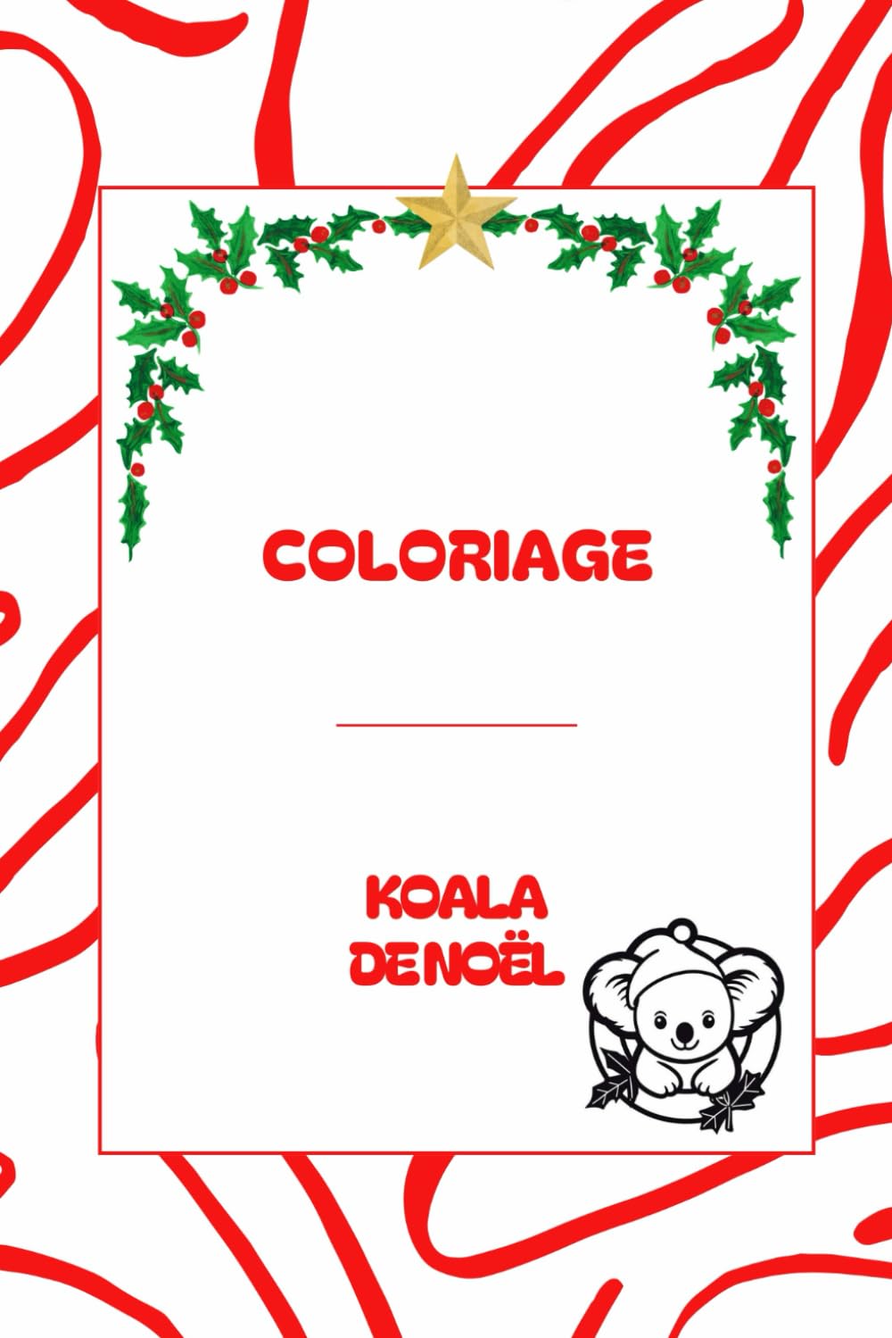 Coloriage Koala de Noël