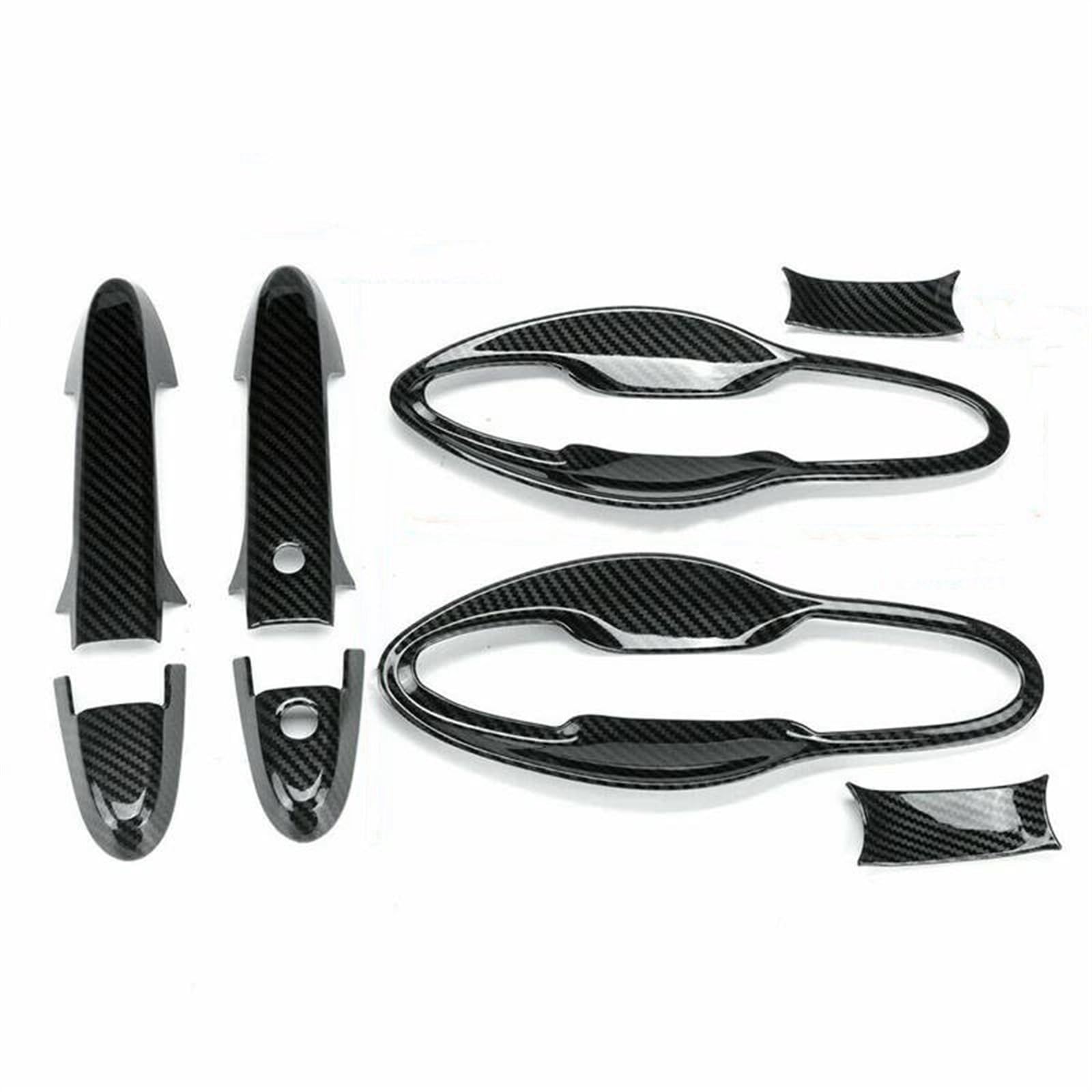 Csspdm Carbon D Car Accessories Styling Stickers For Hrv Hr-V For Vezel 14-19 Protective Cover Door Handle Outer Bowls Trim(Carbon D)