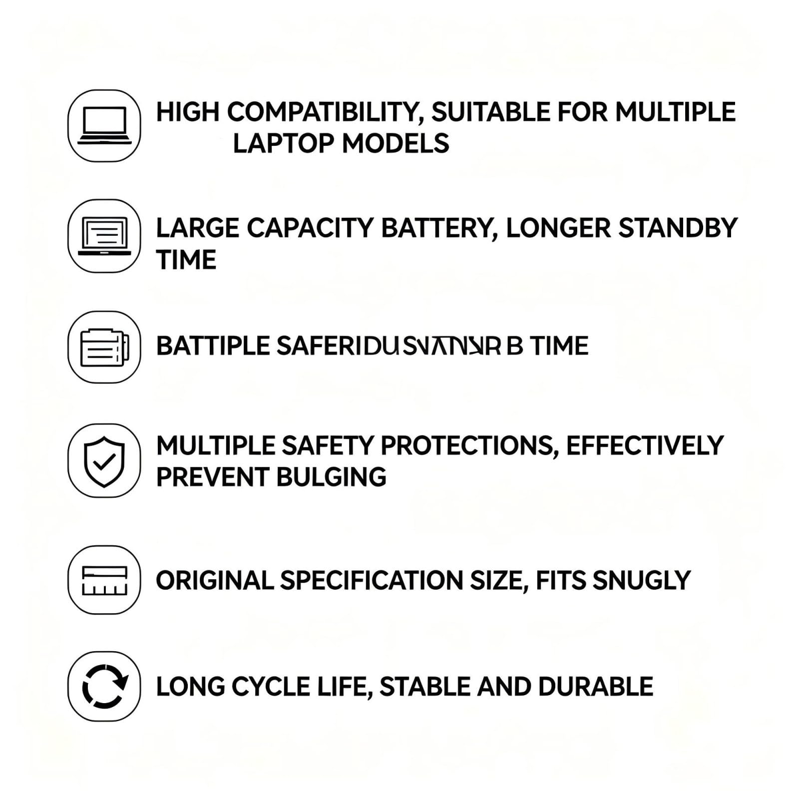 Compatibile con Acer, batteria del laptop 5200 mAh.