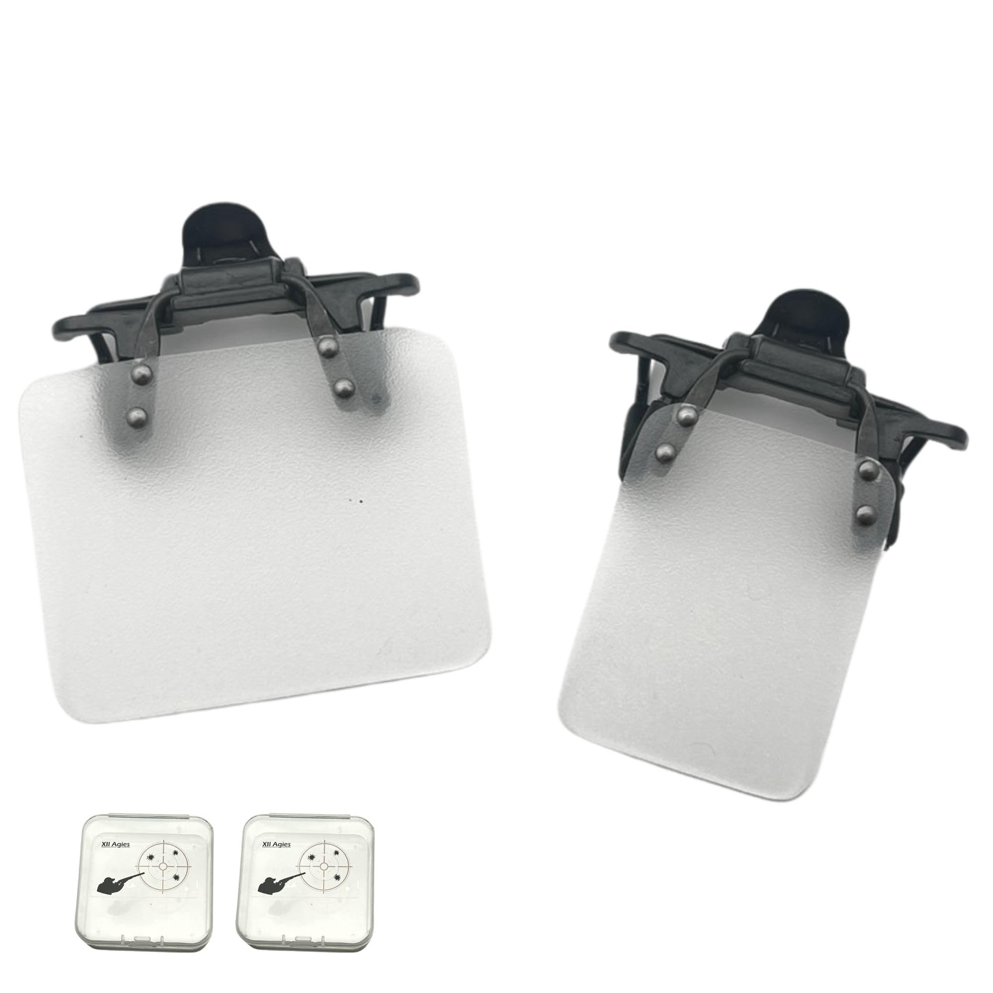 Set di 2 paia di occhiali da tiro standard internazionali per occhiali da vista