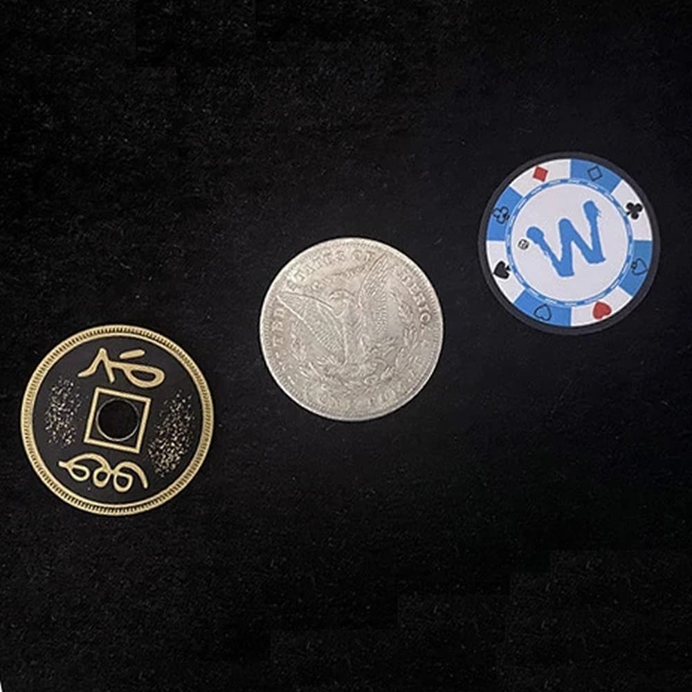 ZQION PCC Trio por Oliver Magic Classic CSB Moneda Set Cerca Trucos de Magia Monedas Magia Trucos Magia Moneda Producción Desapareciendo