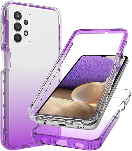 Bohefo Funda transparente compatible con Galaxy A32 5G, Samsung A32 5G Funda para niñas y mujeres, lindo cristal TPU parachoques a prueba de golpes