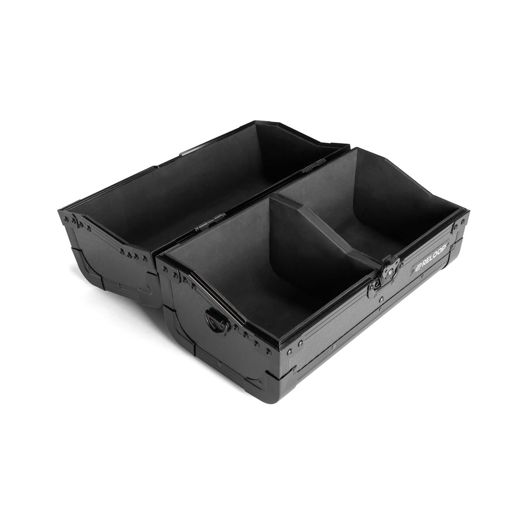 Reloop 7'' Record Case 150 Black - Robuste Konstruktion mit kratzfester Hexa-Oberfläche in mattem Schwarz