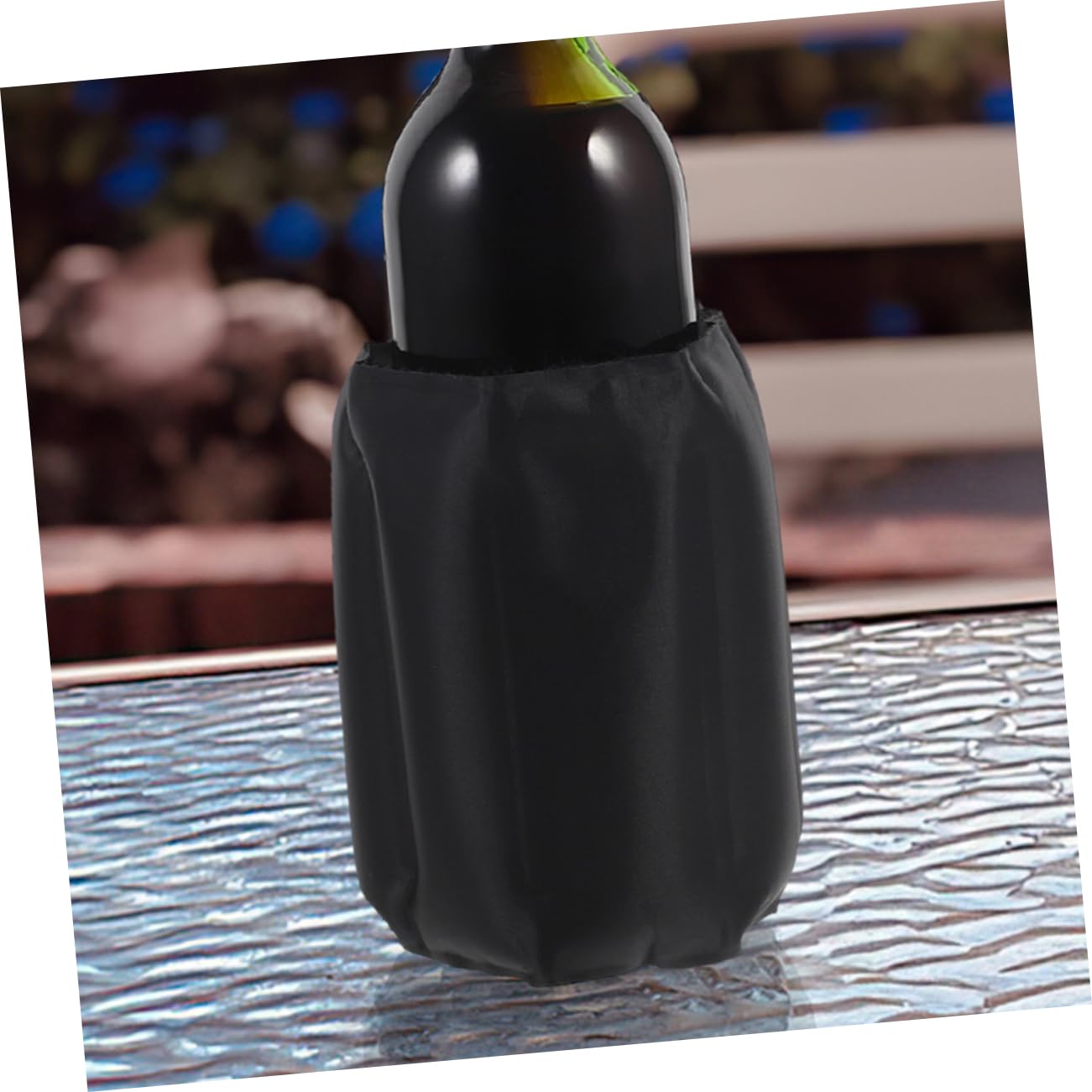 Mikikit 2 pièces Housse de Refroidissement pour Bouteilles de Vin et Gel Isolant Réutilisable Maintien Température Design Élégant et Portable