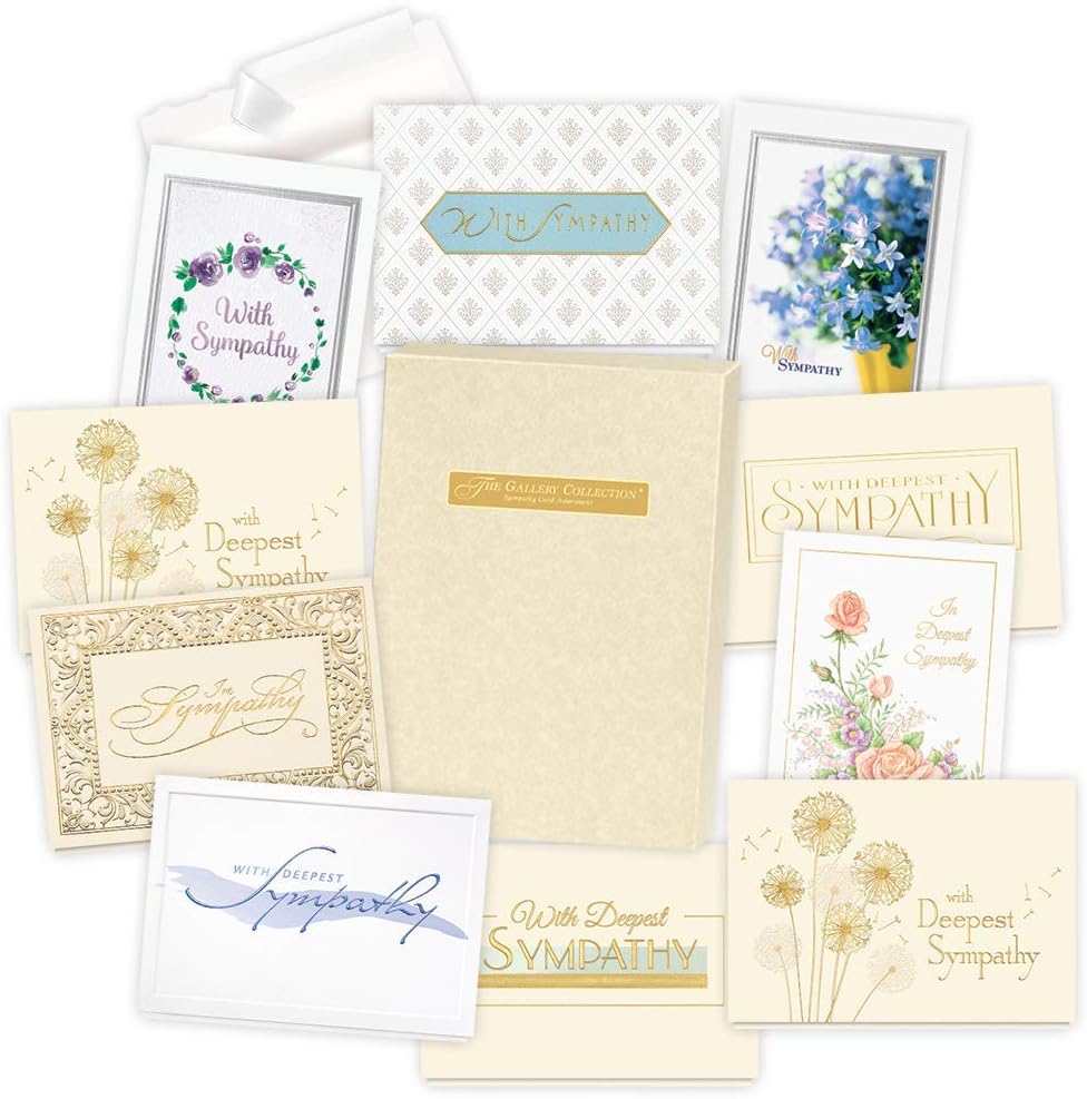 Sympathy Cards Assortment Box 35 Cards and 38 Envelopes