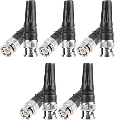 Miniatura 5 de 10 unids BNC cableado recto macho adaptador conector convertidor accesorios electrónicos para cámara y cable de vídeo