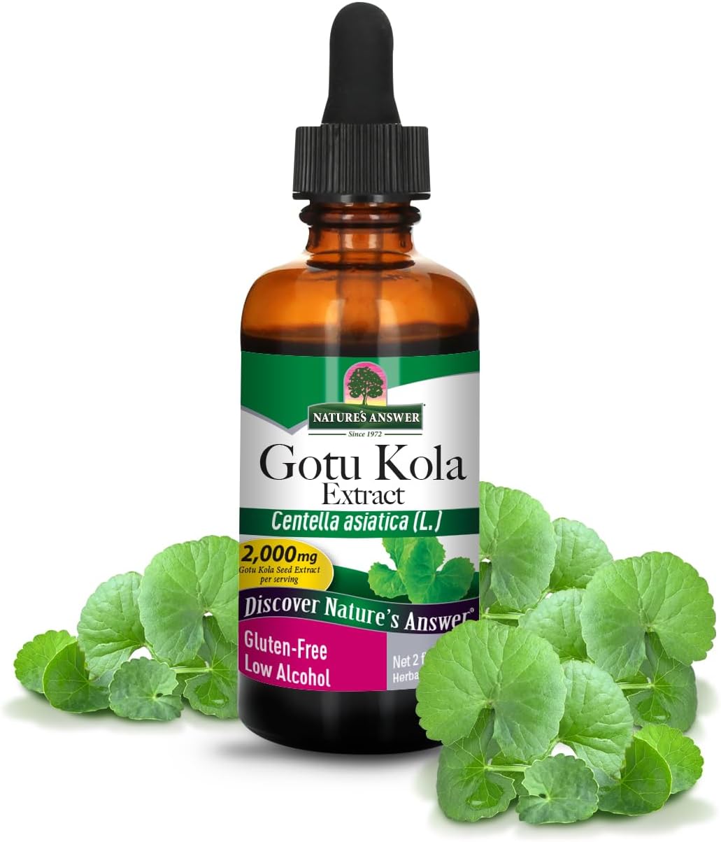- Nature's Answer Gotu Kola Herb with Organic Alcohol, 2-Fluid Ounces