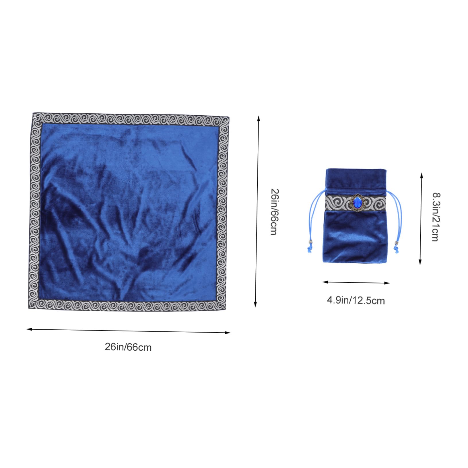Alipis 1Set Tarot Divination Tablecloth with Tarot Storage Bag Edged Decor for Tarot Readers Psychologists and Enthusiasts