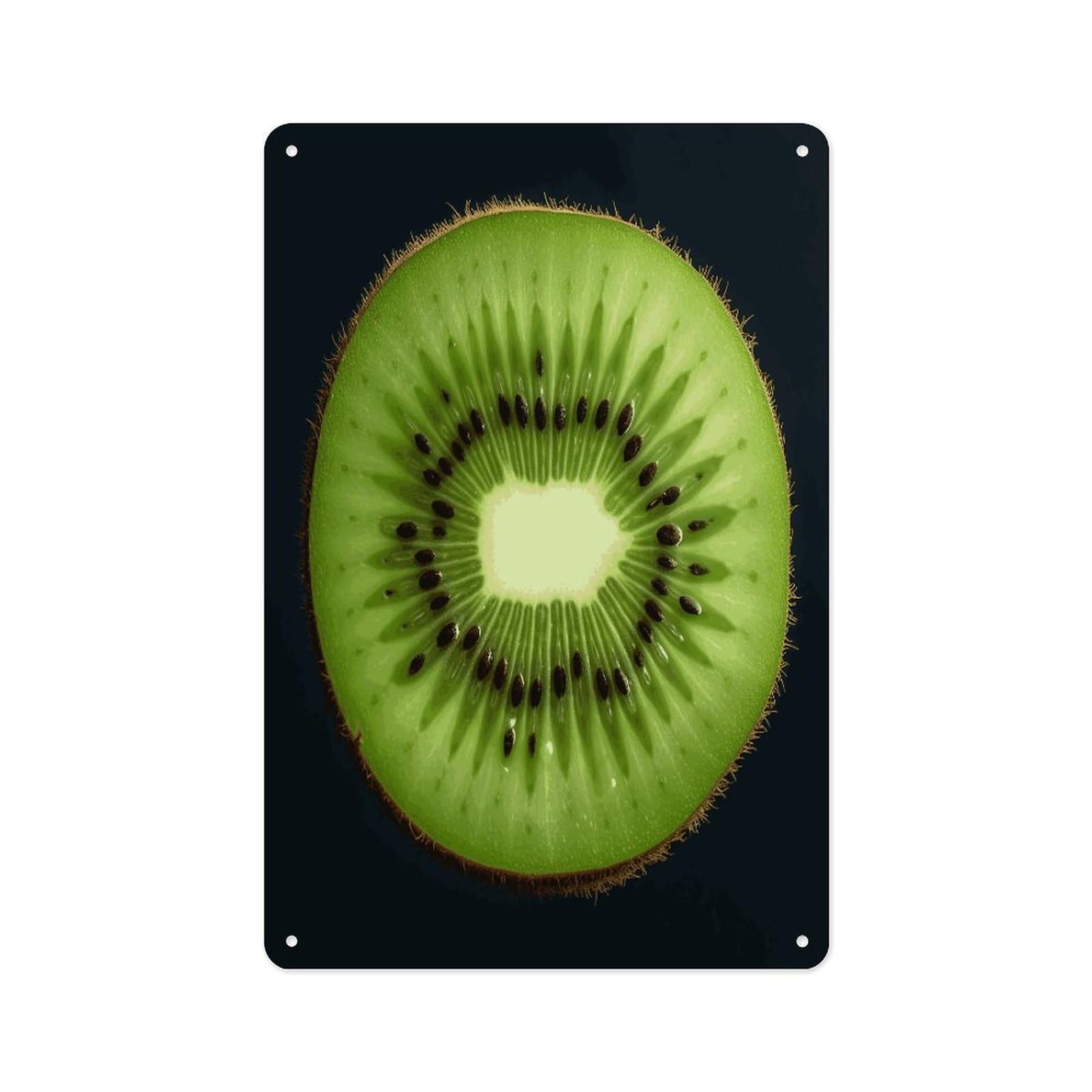 Fekiloot Style Kiwi Slice Wall Decor Metal Signs Tin Signs Poster