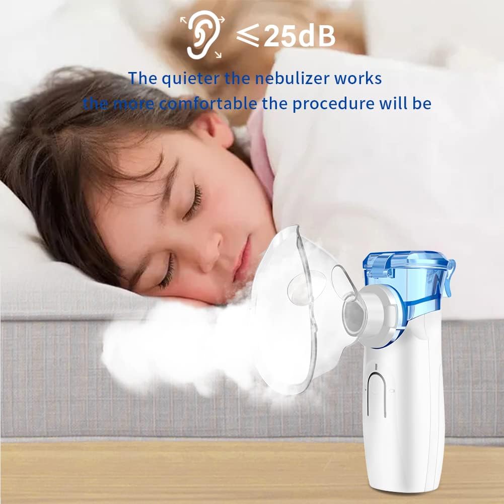 GIPIWYB Protable Nebulizer - Handheld Personal Asthma Inhaler - Mesh Nebulizer for Breathing Problems,Adults & Kids Travel Home Daily Use : Health & Household