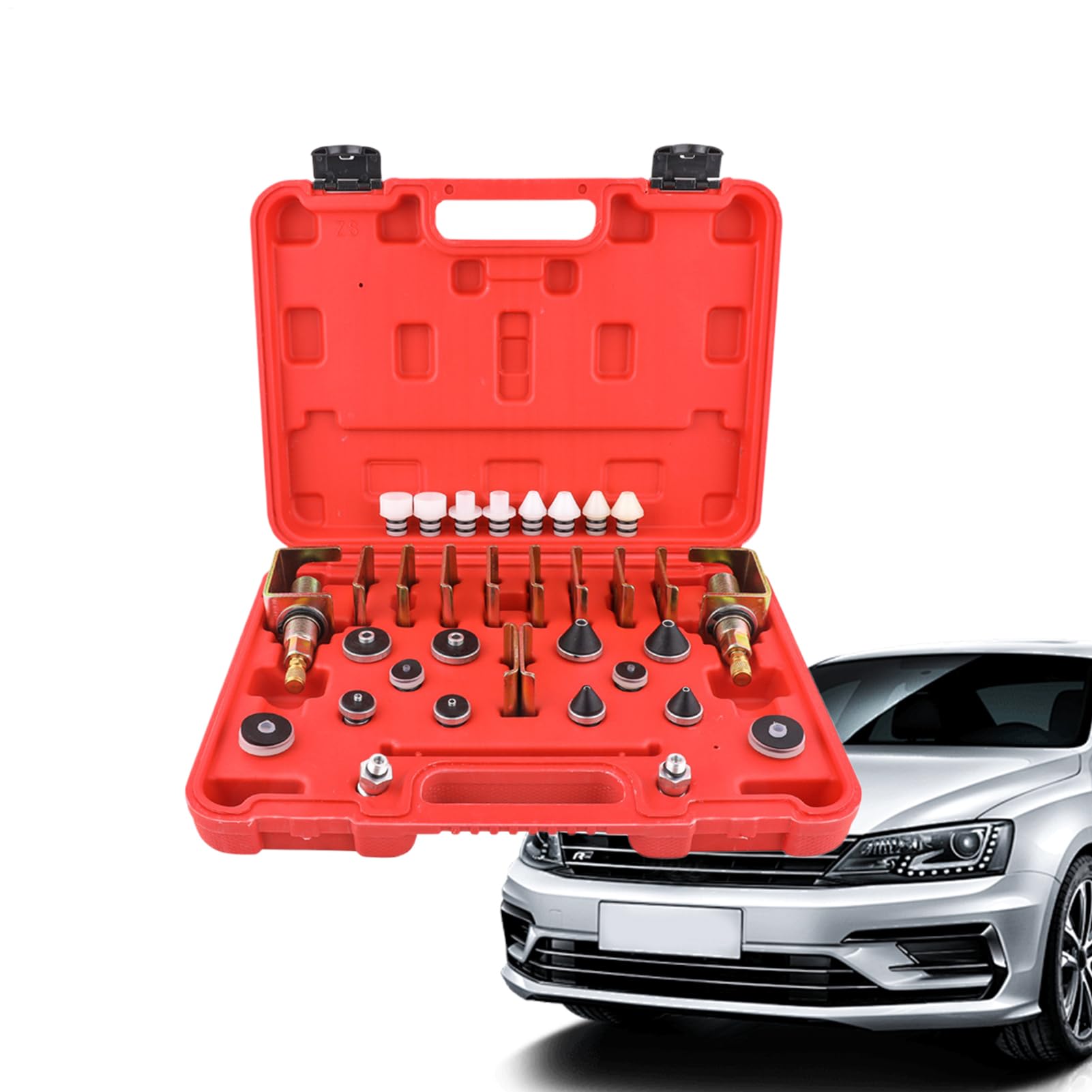 Kit De Reparación De Fugas Para Aire Acondicionado De Coche - Kit De Servicio Para Sistemas HVAC - Tester De Detección Rápida Para Mantenimiento De Climatizadores Automotrices, Presión De Radiador Y R