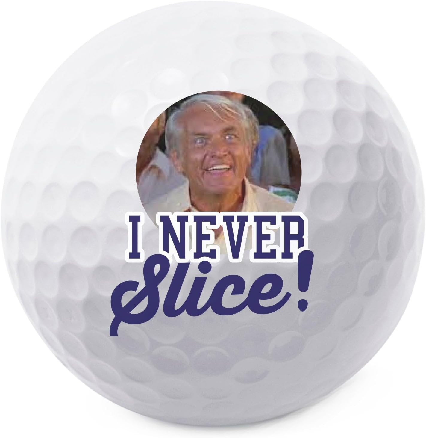 TeesAndTankYou I Never Slice Golf Ball - Novelty Gift for Men Golfers and Dad