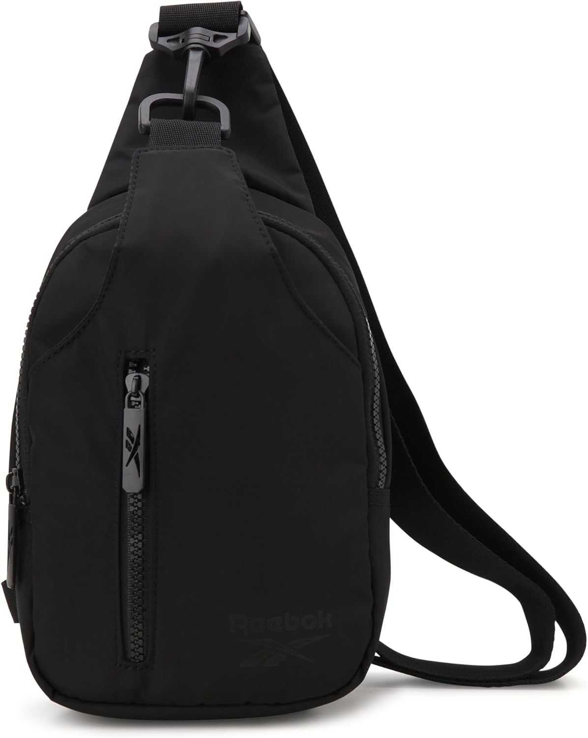 Reebok Unisex Crossbody Sling Bags – Compact Convertible Strap Cross Body Bag Travel Sling Bag - Gym & Travel Essential, Berry Black
