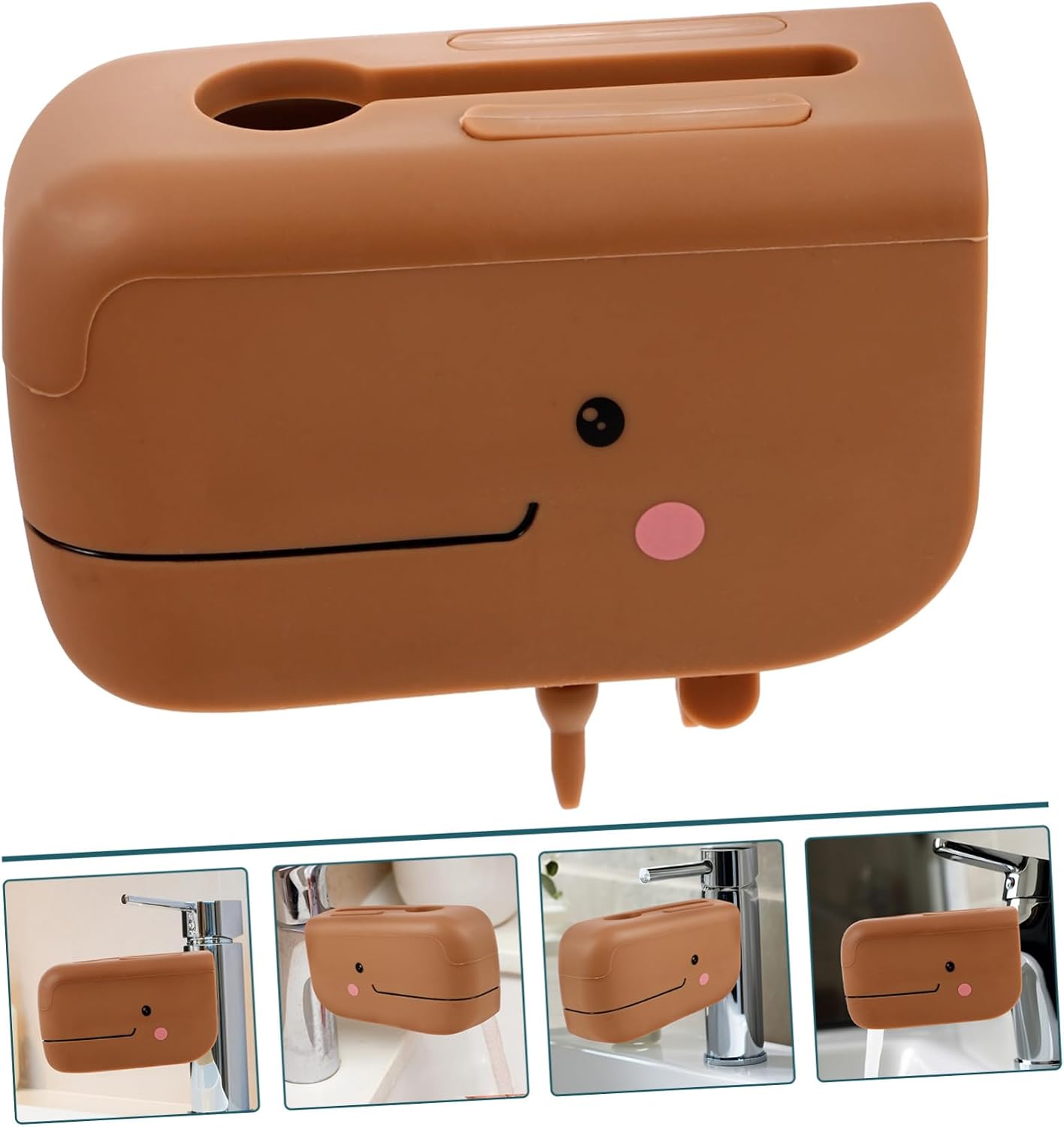 SUPVOX Bathtub Faucet Cover Collision Silicone Cover Bath Spout Safety Guard for Boys and Girls Elderly
