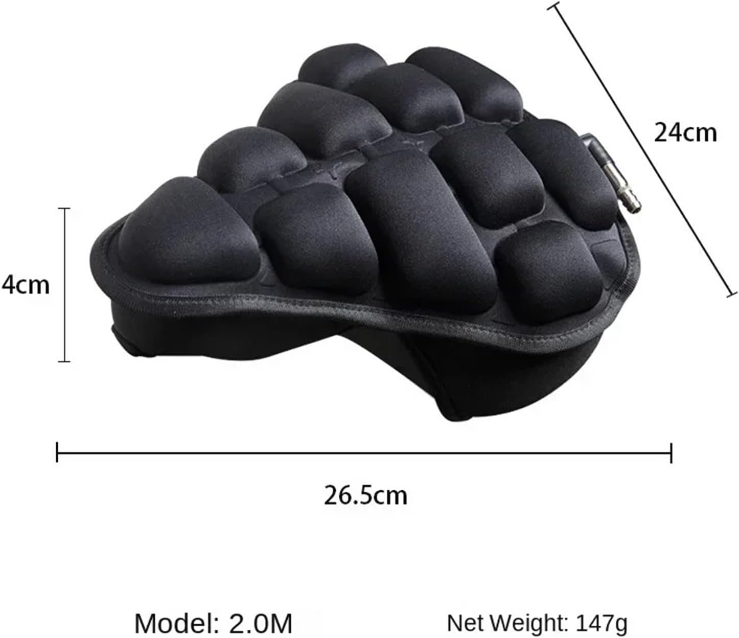 Bicycle Saddle 3D Soft Bike Seat Cover MTB Mountain Bike Thickened Inflatable Air Pad Cycling Breathable Cushion