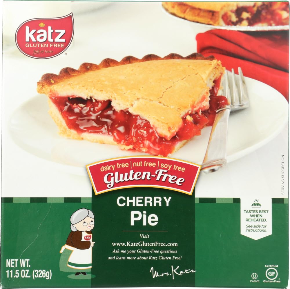 Katz Gluten FreePersonal Size Cherry Pie. Free of Dairy, Soy, Tree Nuts, and Peanuts, Kosher 11.5 oz (3pk)