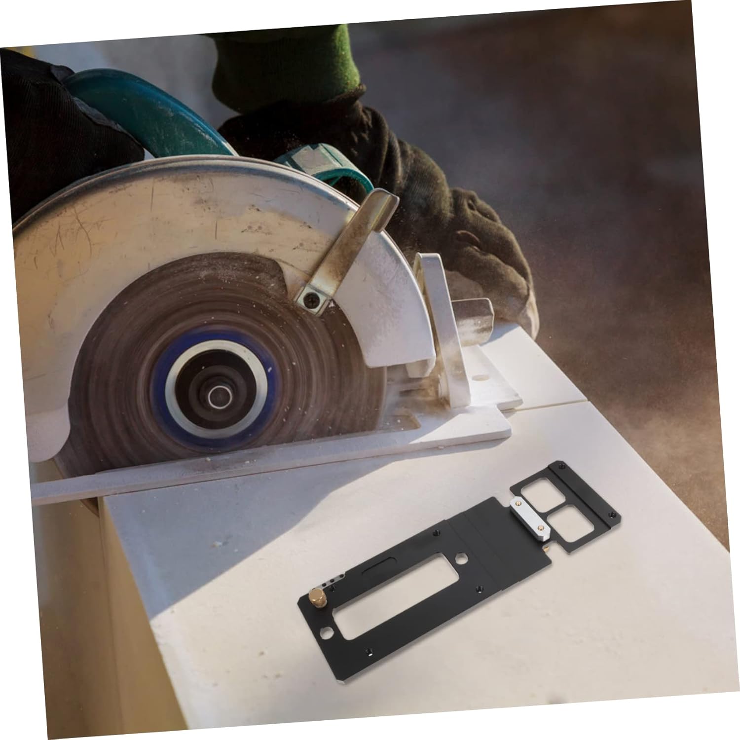 Right Angle Circular Saw Guide Compact Track Rail for Electric Saws Cnc-milled Easy Installation -tilt Function Compatible and