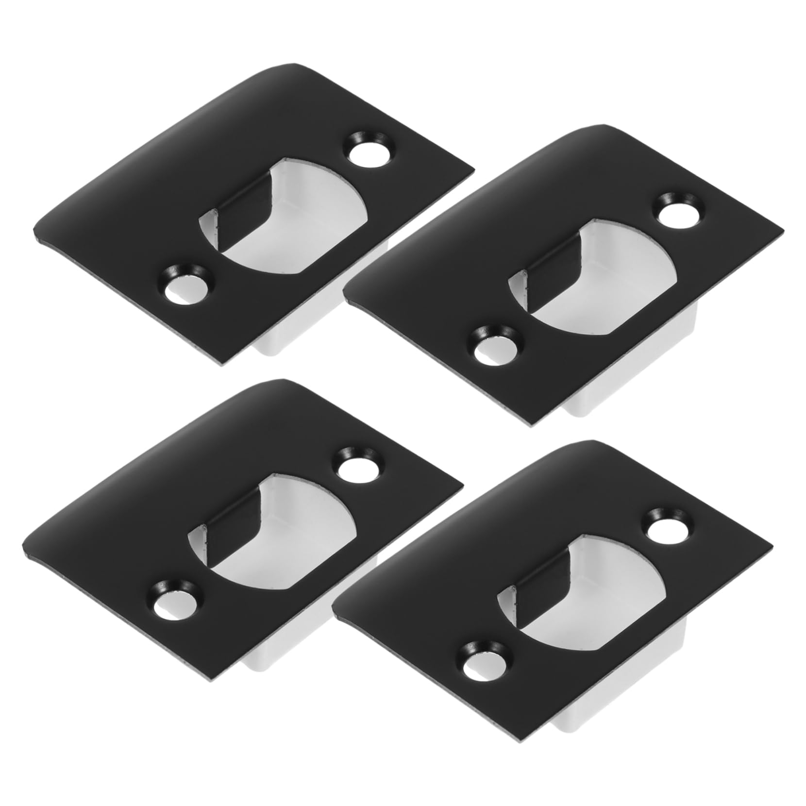 SHINEOFI Lot De 12 Gâches De Porte Plaques De Verrouillage Pêne Dormant Kit De Renfort Métallique
