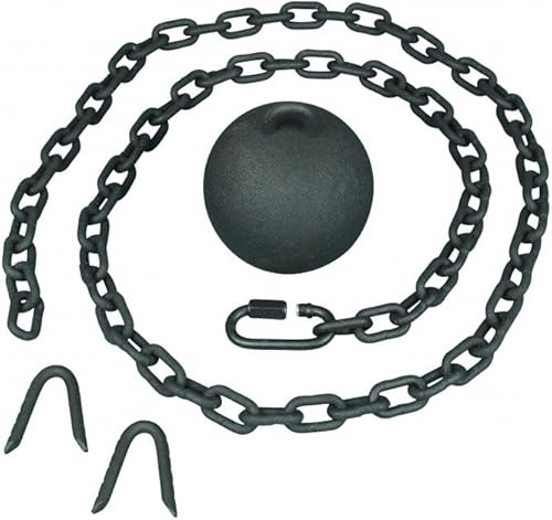 Miniatura 7 de Renovators Supply Manufacturing Cierre automático de puerta de hierro fundido negro con cadena galvanizada de 5 pies de largo, paquete de 2