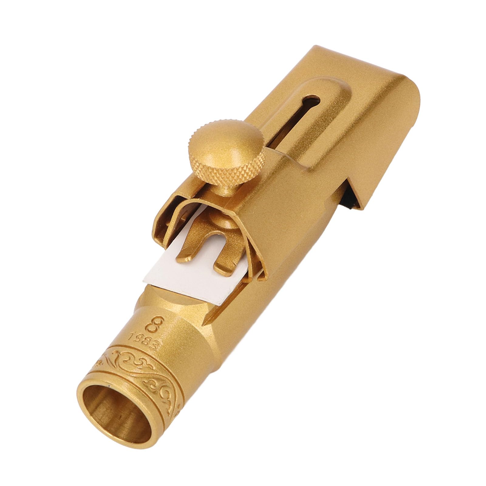 Fabater Bocchino per Sax Soprano Tono Brillante in Ottone Metallo B Piatto 8C di Ricambio per Sassofonisti Principianti e Professionisti