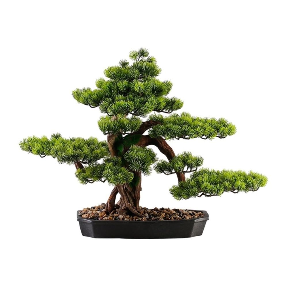 WOTZOV Artificial Plants, Artificial Bonsai Tree Plants With Ceramic Pots For Home Office Farmhouse Decoration,Home Decor