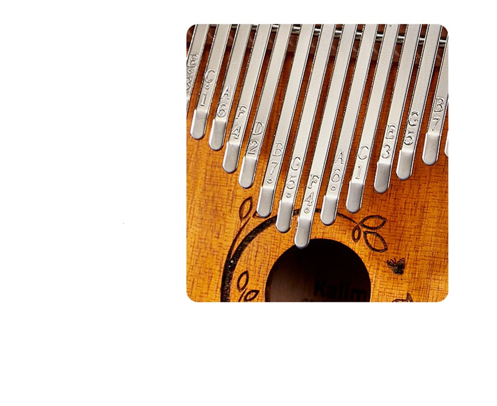 Anfänger Kalimba 21-Ton-Daumenklavier Kalimba U-förmiges Kalimba21-Ton-Fingerklavier tragbares Musikinstrument