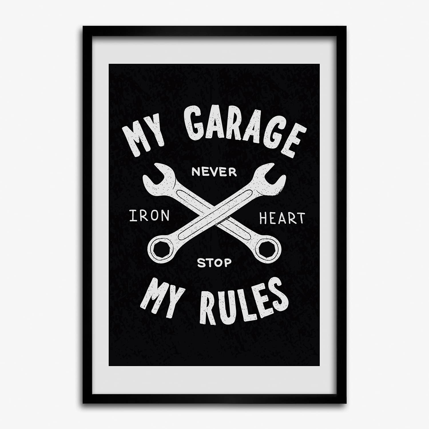 Cadre MDF 50x70 cm Tulup en bois moderne pour affiche de garage - 7