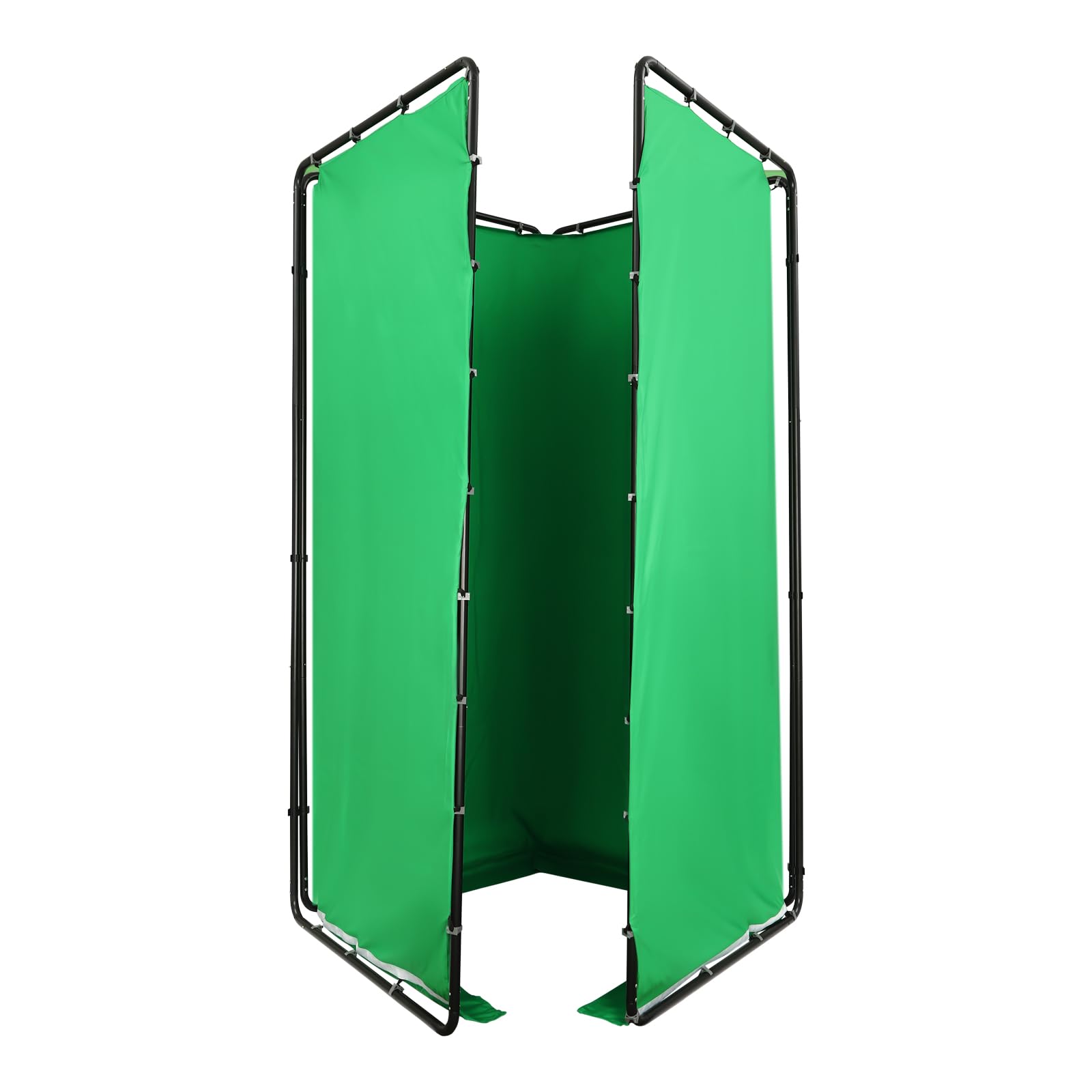 4 x 2,4 m di sfondo verde per foto, Green Screen con supporto per sfondo, borsa per il trasporto per fotografia di prodotto Live Streaming Multiplayer Fotografia Keying