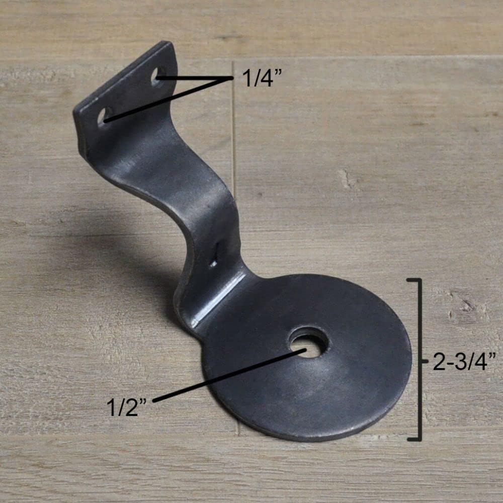 10 Pack Handrail Bracket Round Hand Rail Balustrade Stair Bannister Wall 3