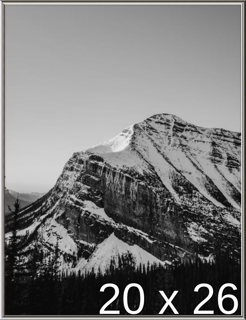 Frame It Easy 20 x 26 Gloss Silver Metal Frame (Hanover)