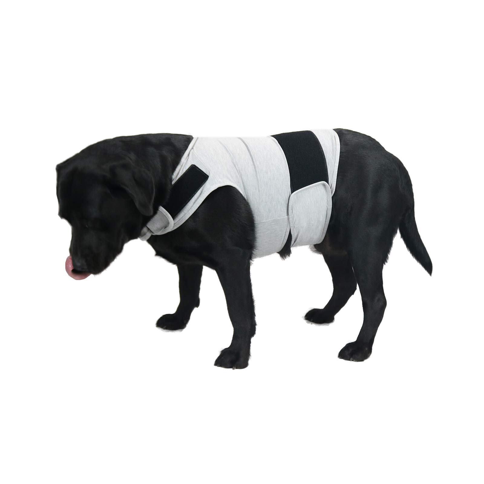 Comfort Dog Anxiety Relief Coat, Dog Anxiety Calming Vest Wrap for Thunderstorm,Travel,4th of July Fireworks,Vet Visits,Separation Anxiety Relief for Dogs (X-Large(Pack of 1), Light Gray)