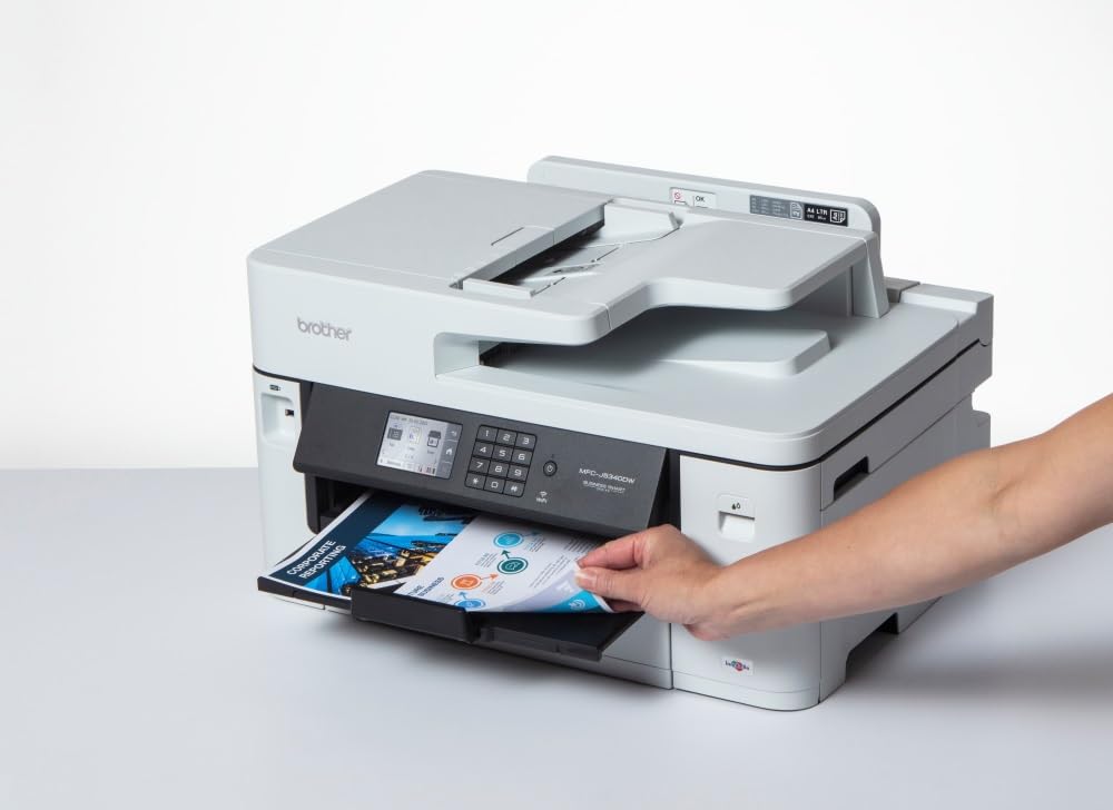 Brother MFCJ5340DW-Impresora multifunción de tinta profesional A4/A3, WiFi, impresión hasta A3 e impresión automática a doble cara hasta A4