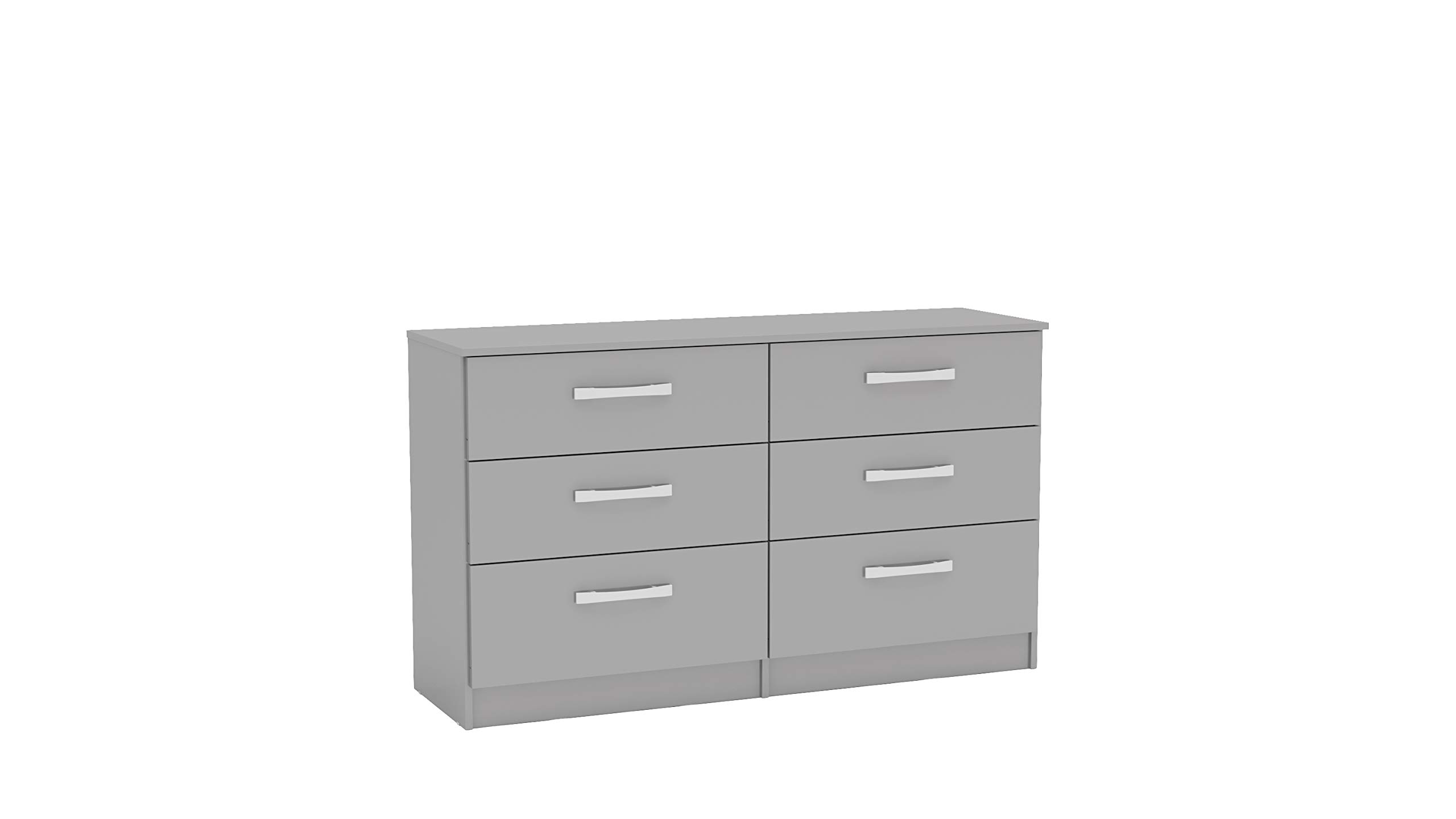 Birlea Lynx 6 Drawer Grey Chest of Drawers - MDP