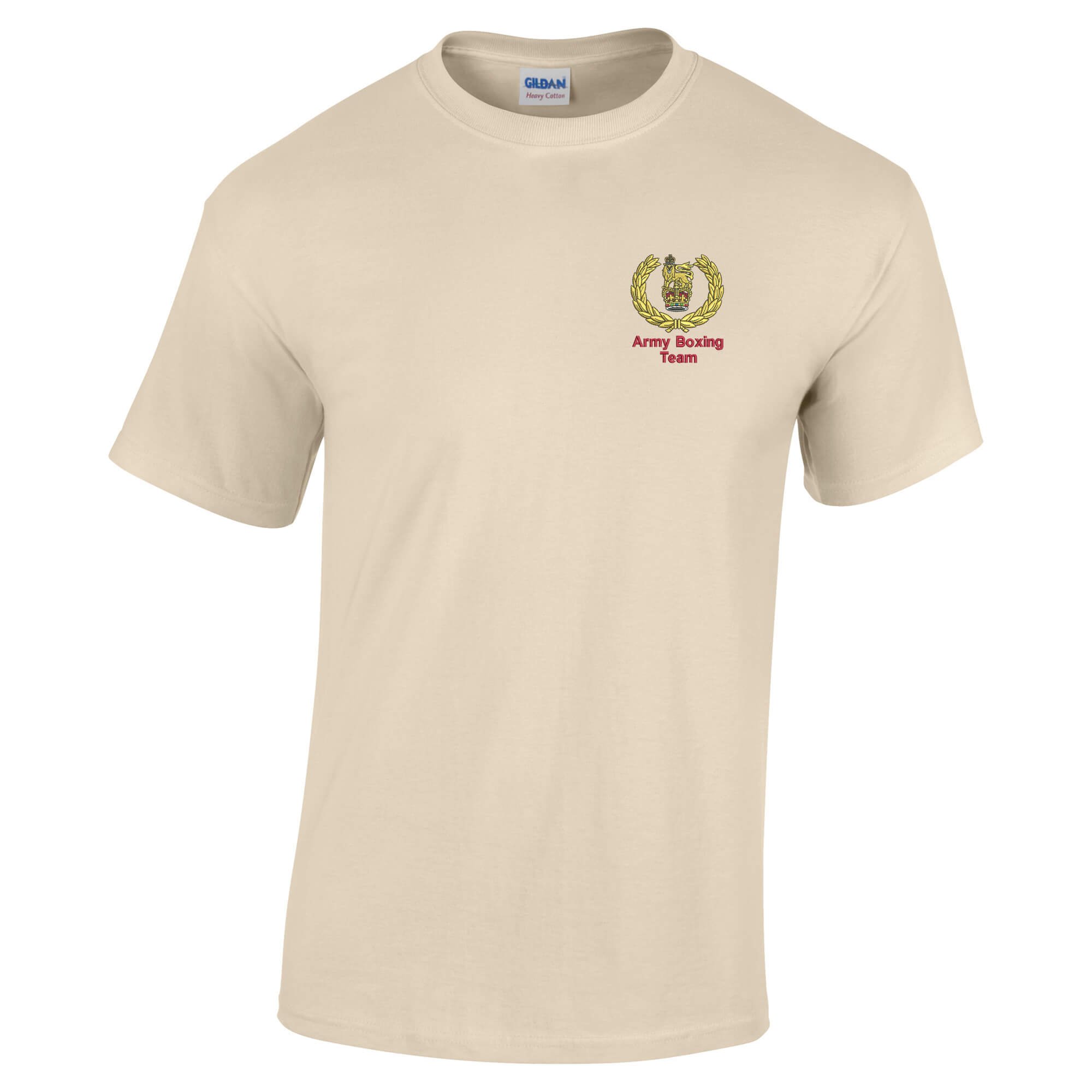 Pineapple Joe's Men's Sand Army Boxing Team Embroidered T-Shirt - Large