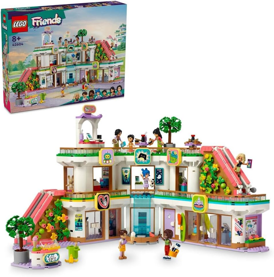Friends Heartlake City Shopping Mall 42604 Building Blocks Toy Set; Toys for Boys, Girls, and Kids (1,237 Pieces)