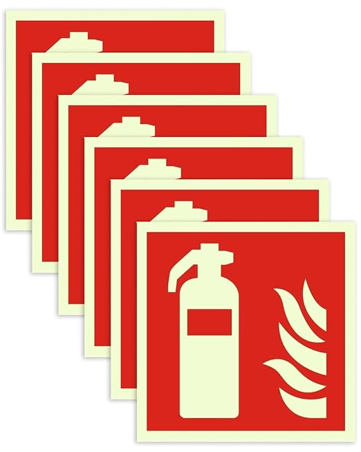 Produktbild von Feuerlöscher Schild 3D Stehend 43x20cm – Zur Wandmontage, Unbranded