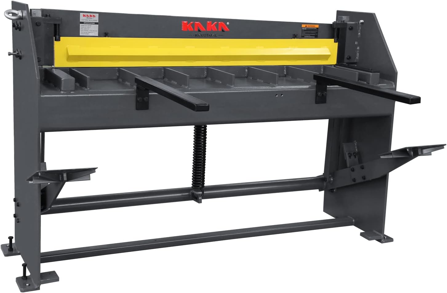 KAKA INDUSTRIAL Sheet Metal Shears Machine,51 inch 16 Gauge (0.06 Inch) Mild Steel Steel-Welded Industrial Stomp Shear Spring Clamp and Back Gauge Q01-5216B