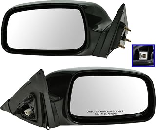 2 Piece Driver and Passenger Side Mirror Assembly Set Electric Adjustment Non-Heated No Memory Black Compatible with 2007-2011 Toyota Camry TO1320215 TO1320238 TO1321215 TO1321237 TO1321238