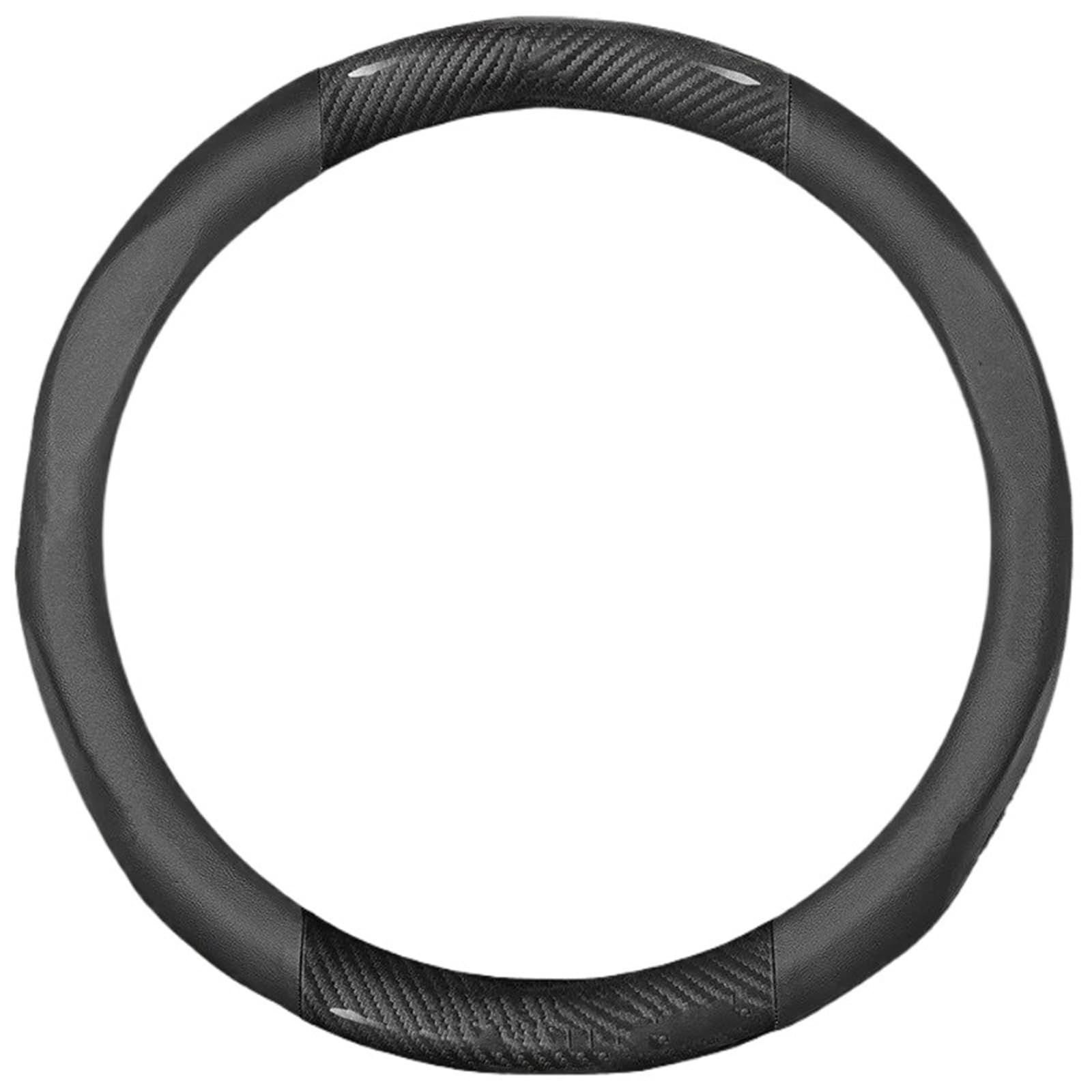 Cubierta Volante Coche para Q50 Q60S Q70 QX30 QX50 QX55 QX56 QX60 QX70 QX8 JX35 EX25 FX35 G37 M35 ESQ Funda Volante Cuero Fibra Carbono(O Carbon Fiber Black)