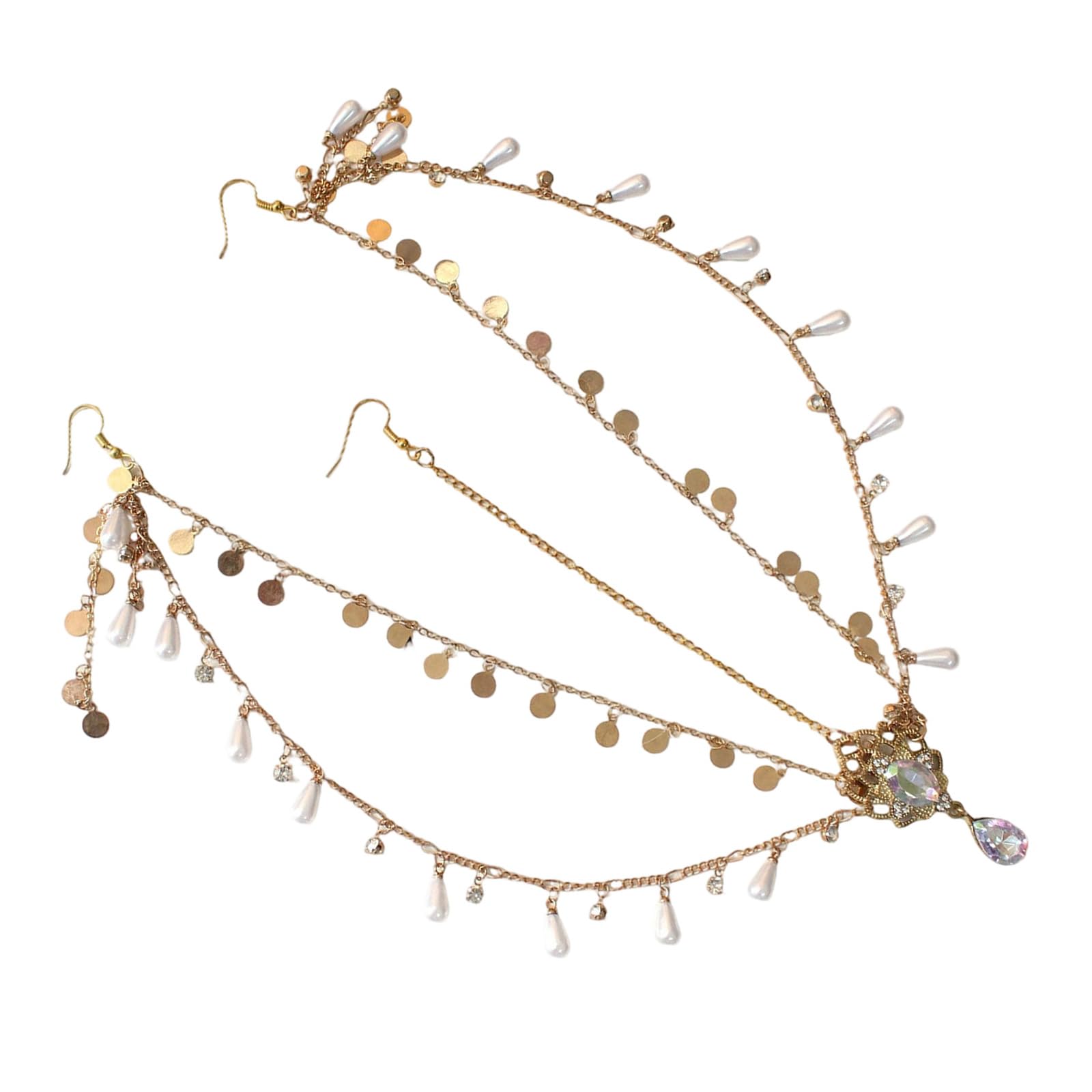 MICFENY Bridal Headpiece Unfinished Crafting Set Wedding Hair Ornament Resin Headdress Component Easy Assembly