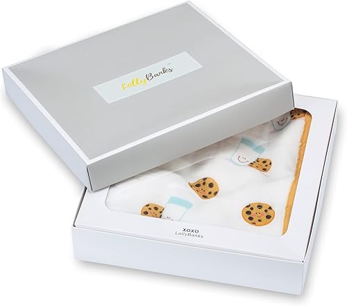 Miniatura 2 de LollyBanks Edredón de muselina de galletas de leche, manta de bebé, de gran tamaño, 47 x 47 pulgadas, manta de muselina de 6 capas para niños y