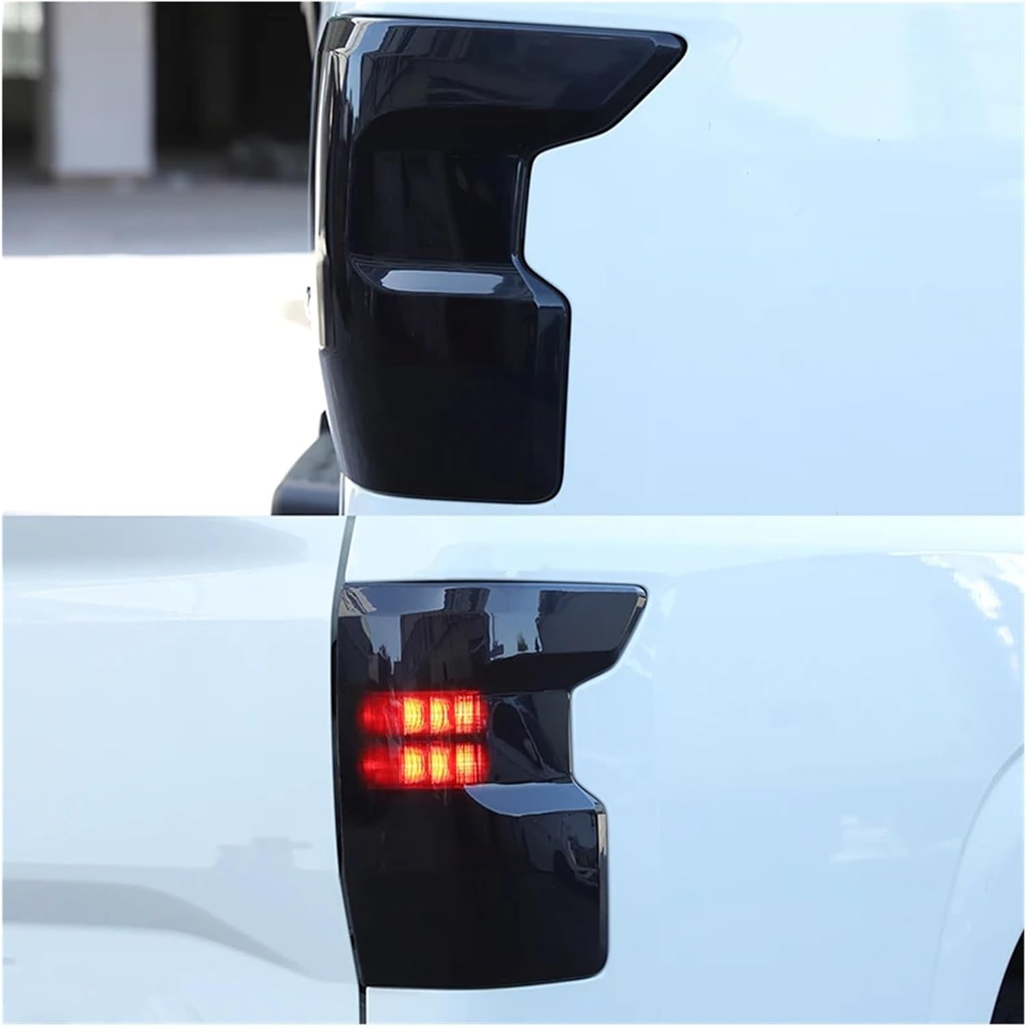 ABS Car Rear Tail Light Lamp Decoration Cover Trim Stickers Compatible For Nissan Frontier 2022-2025 Taillight Cover Accessories