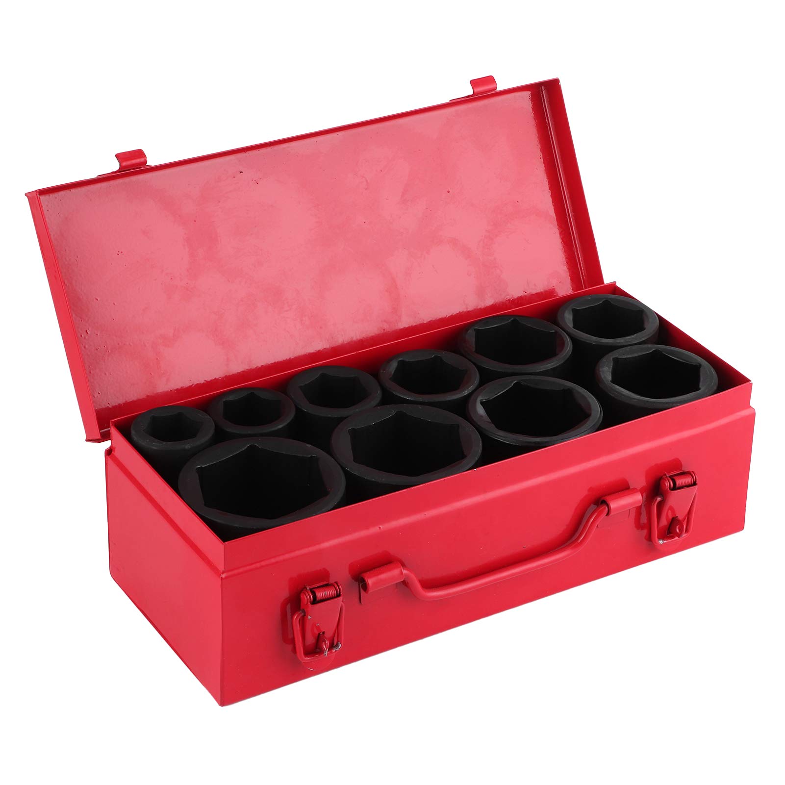 Sponsored Ad – Socket Spanner Set, 10-Piece Hex Impact Wrench Set, 6 Point Metric Drive Tool, 22-50 mm, 3/4 Inch Drive, with Carry Case