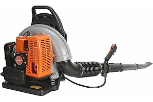 63CC 3HP 2 Stroke Backpack Gas Powered Leaf Blower, Grass Lawn Blower
