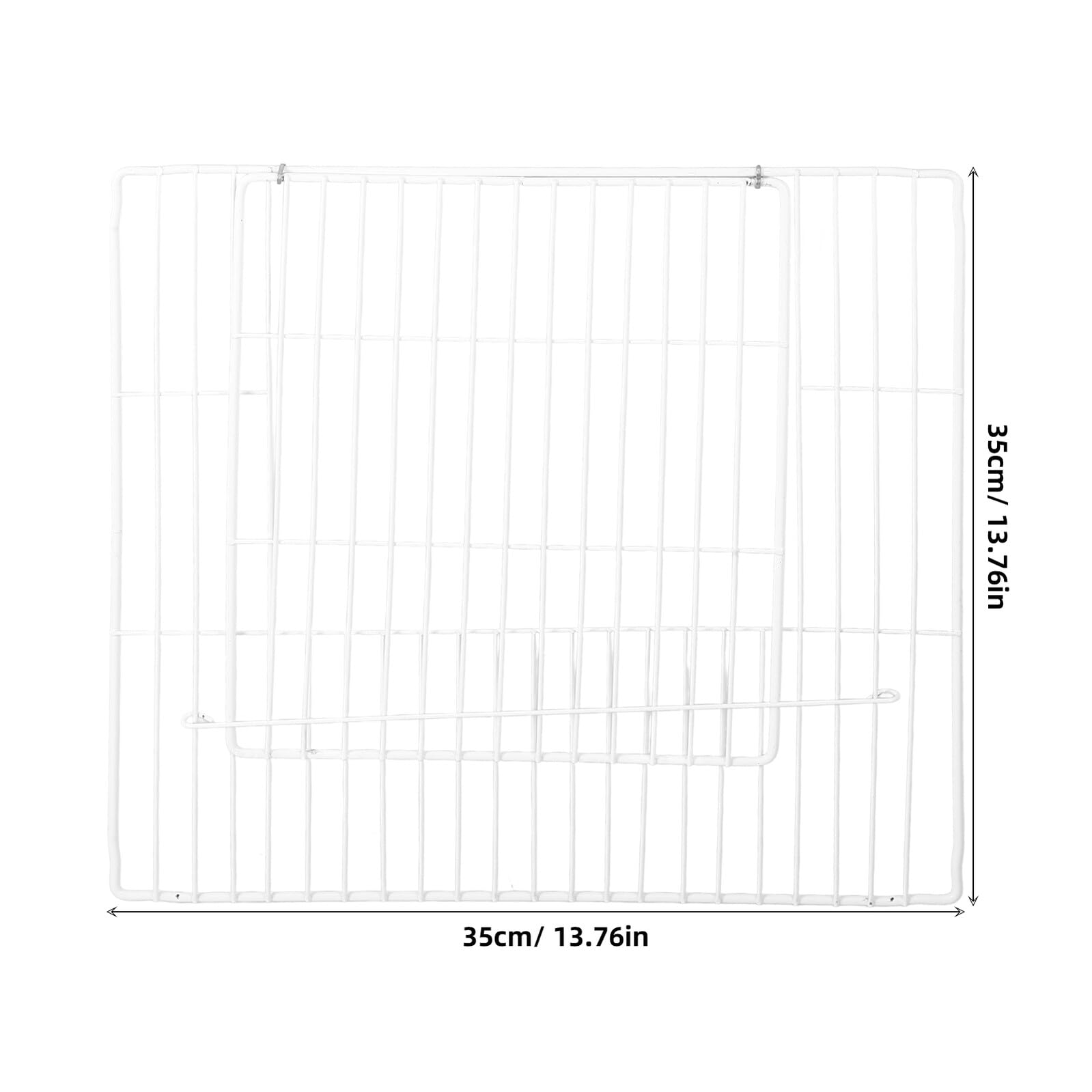 Ciieeo Porte de Cage Multifonctionnelle pour Animaux de Compagnie à Monter Soi-Même 35X35 CM en Fil de Fer Blanc Adaptée pour Chiens Chats Lapins et Petits Animaux pour Enclos et