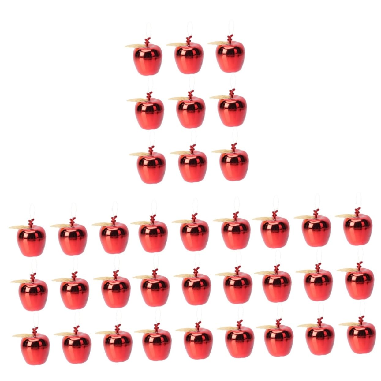 TOPBATHY 72 STK Weihnachtsapfel-Anhänger rote Christbaumkugel Weihnachtsbaumschmuck aus Obst Kinder weihnachtsdeko christbaumanhänger hochzeitsgeschenk Dekorationen Weihnachtsbaum schmücken