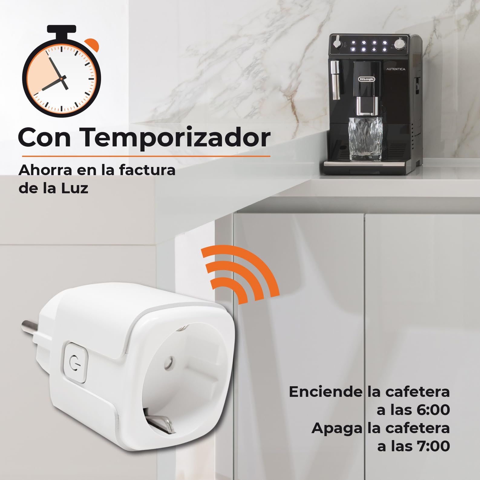 LED ATOMANT 4x Enchufe Zigbee 16A Programable Medidor Consumo | Control remoto, Temporizador